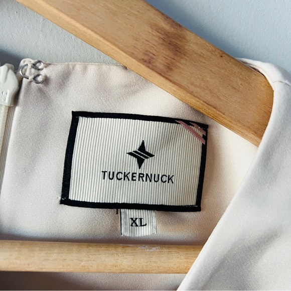 New Tuckernuck Azure Vases James Floral Ivory Blue Maxi Dress Size XLโ - Picture 4 of 7